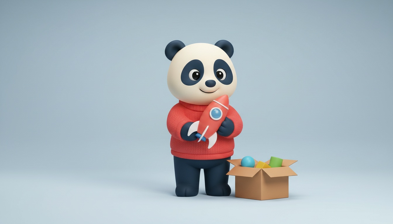 Roket tutan panda — Başlangıç paketi